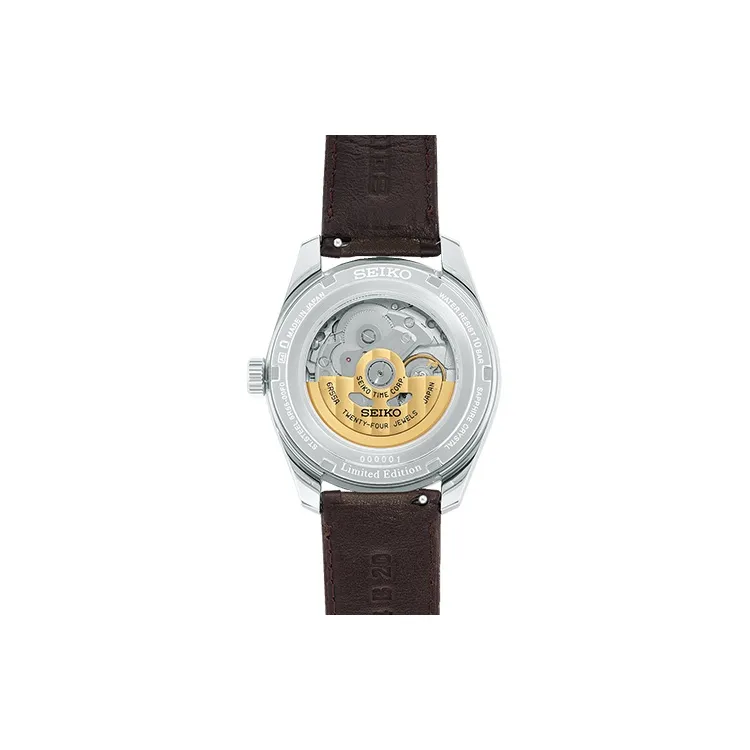 SEIKO Presage Series Mechanical Movement Leather Watch Bands Watch Men's Watches Gray Dial SPB413J1-2