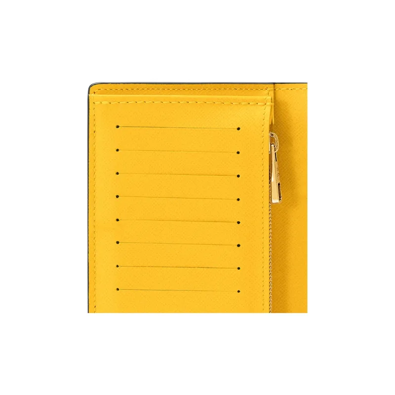 LOUIS VUITTON Brazza Wallet Damier Pop Yellow-4
