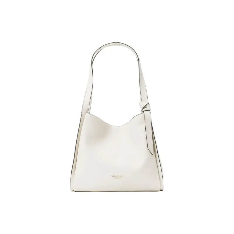Kate Spade Knott Cow Leather Tote Bag, Shopping Bag, Handbag, Shoulder Bag Tubas Women's Milk White-0
