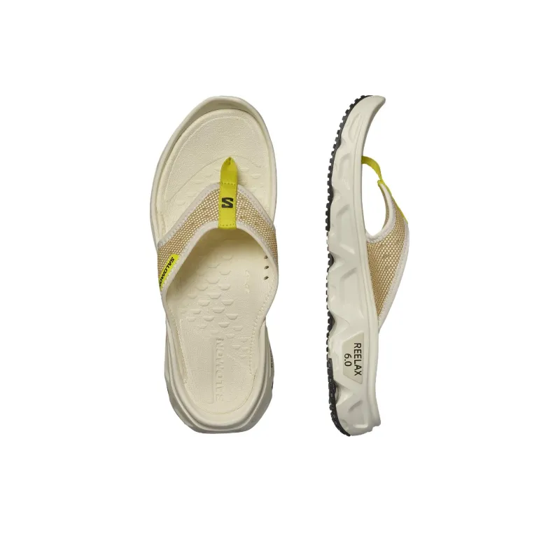 SALOMON Reelax Break 6.0 Quiet Flip Flops Men's Ecru-3