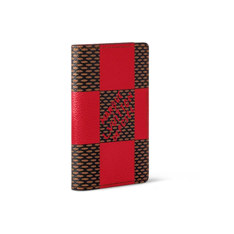LOUIS VUITTON Pocket Organizer Damier Pop Red-1