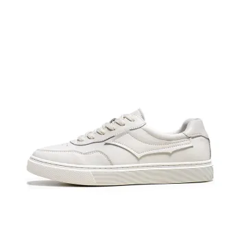 Year By Year Breathable And Wear resistant Low Top Skateboard Shoes Men's White