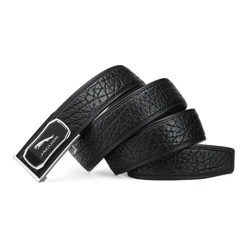 JAGUAR Fashion Business Wild Leather Leather Belts Men's Width 3.7cm-3