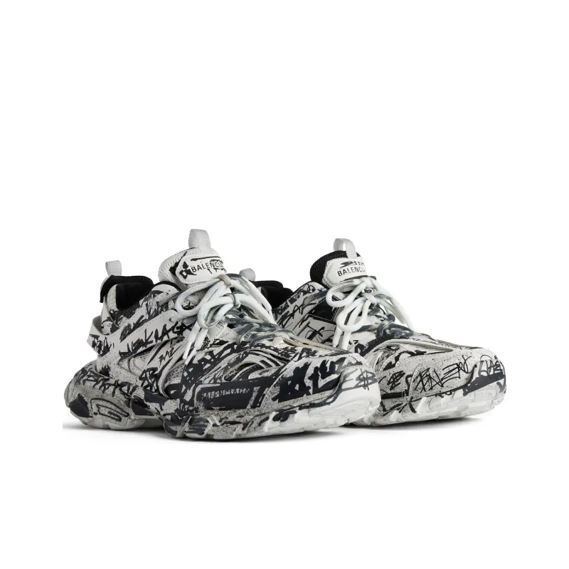 Balenciaga Track White Black Graffiti-2