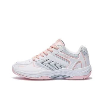 Kawasaki Wind chasing Series Cushioned Wear Resistant Breathable Coverage Low Top Badminton Shoes Unisex Pink White