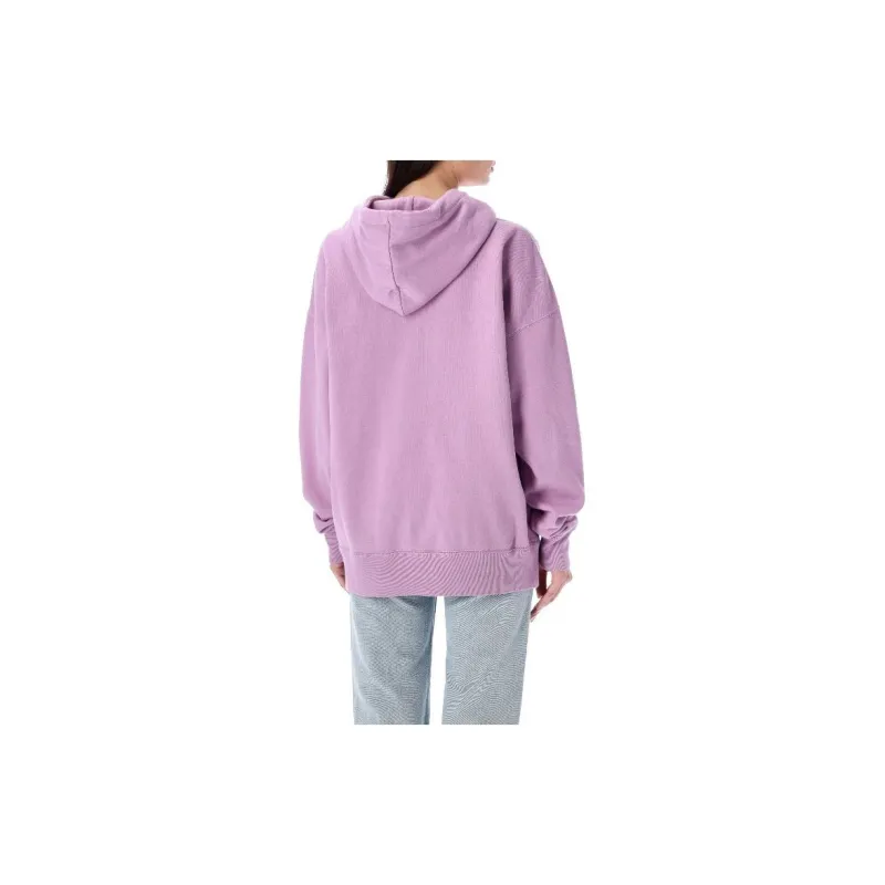 ISABEL MARANT ETOILE Mansel Flocked Logo Drawstring Hoodie-1