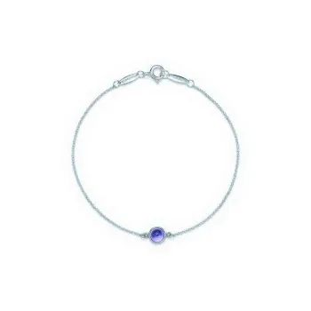 TIFFANY & CO. Sterling Silver Tanzanite Bracelets Women's Silver