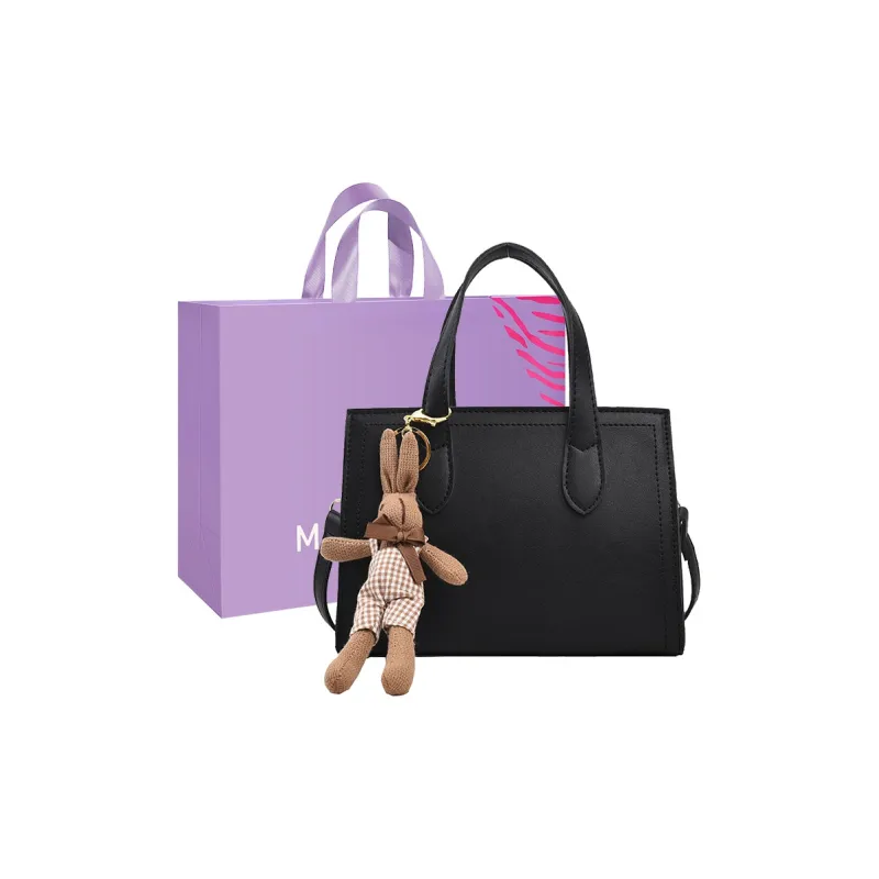 MARKANGARO PU Tote Bag, Shopping Bag, Crossbody Bag, Handbag Medium Size Unisex Black/Coffee/Ecru-0
