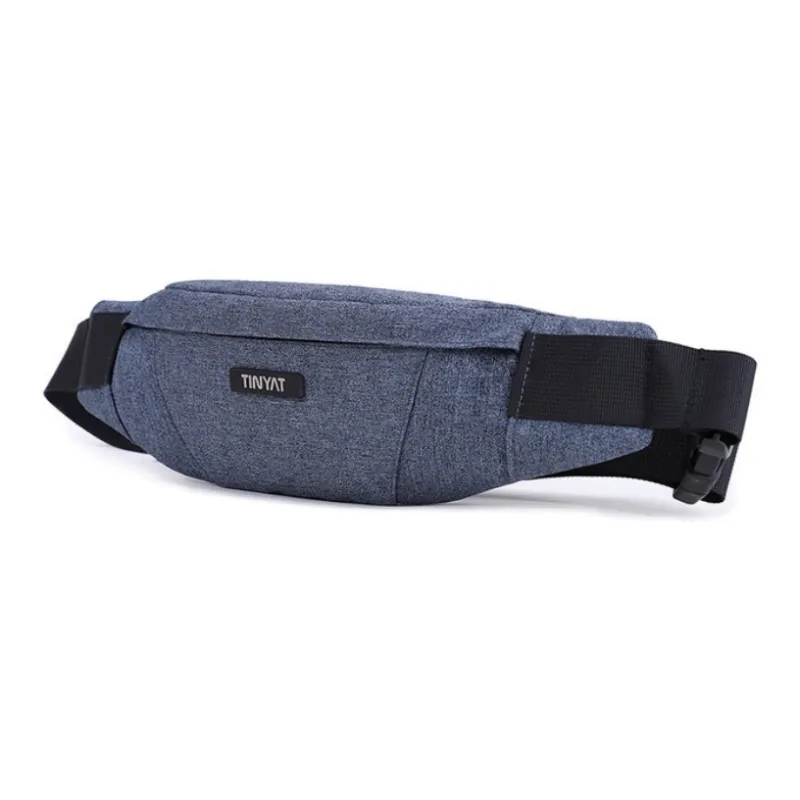 TINYAT Polyester Cell Phone Pouch Fanny Pack Cycling Bag Crossbody Bag Shoulder Bag Trumpets Unisex Gray/Blue/Black-3