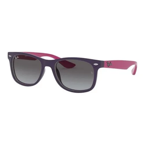 RayBan Plastic Rectangular Sunglasses Unisex Rose Red