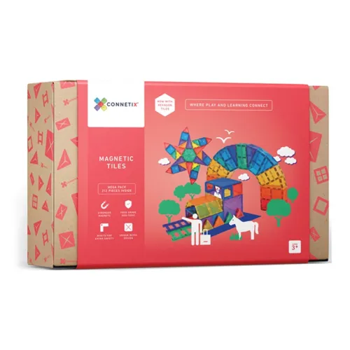 CONNETIX 마그네틱 패드 마그네틱 막대 마그네틱 블록