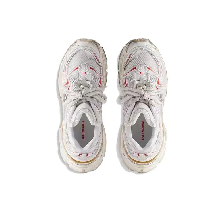 Balenciaga Runner Low Top Casual Shoes Women's White-2