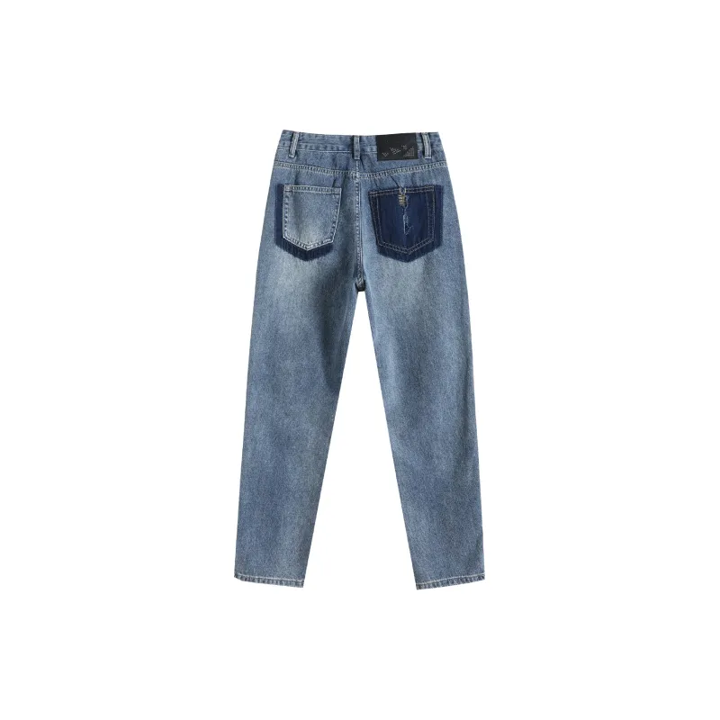 EOFO Jeans Women's Peacock Blue-1