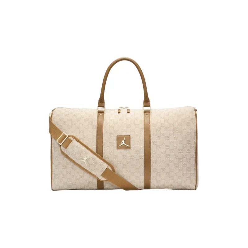Jordan Polyester One Shoulder Handbag Travel Bag Regular Unisex Coconut Milk-0