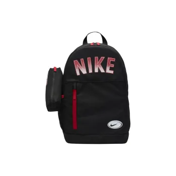 Nike Fabric Backpack Regular Unisex Black & Coal Black & University Red