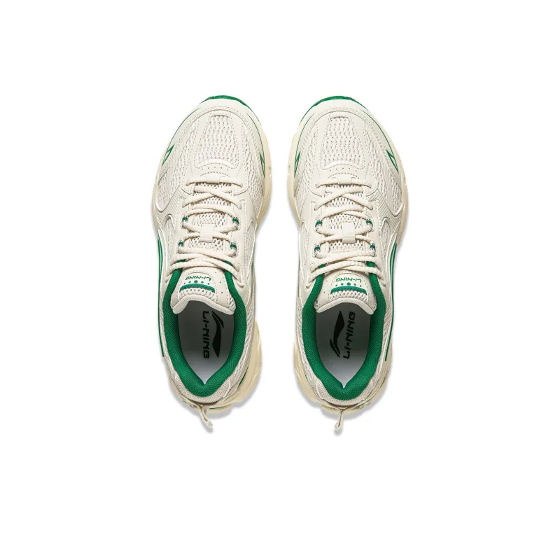 LiNing Shake 2.0 Wear Resistant Slip Resistant Low Top Running Shoes Women's Pearl White-3