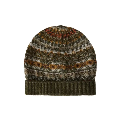 Loro Piana Cashmere Silk Beanies Kids' Dark Green