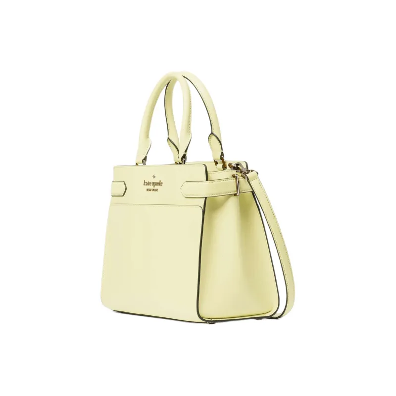Kate Spade Staci Leather Handbag Shoulder Bag Crossbody Bag Medium Size Women's Yellow-1