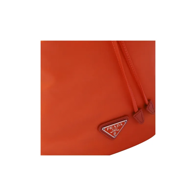 PRADA Fabric Portable Clutch Women's Orange-3