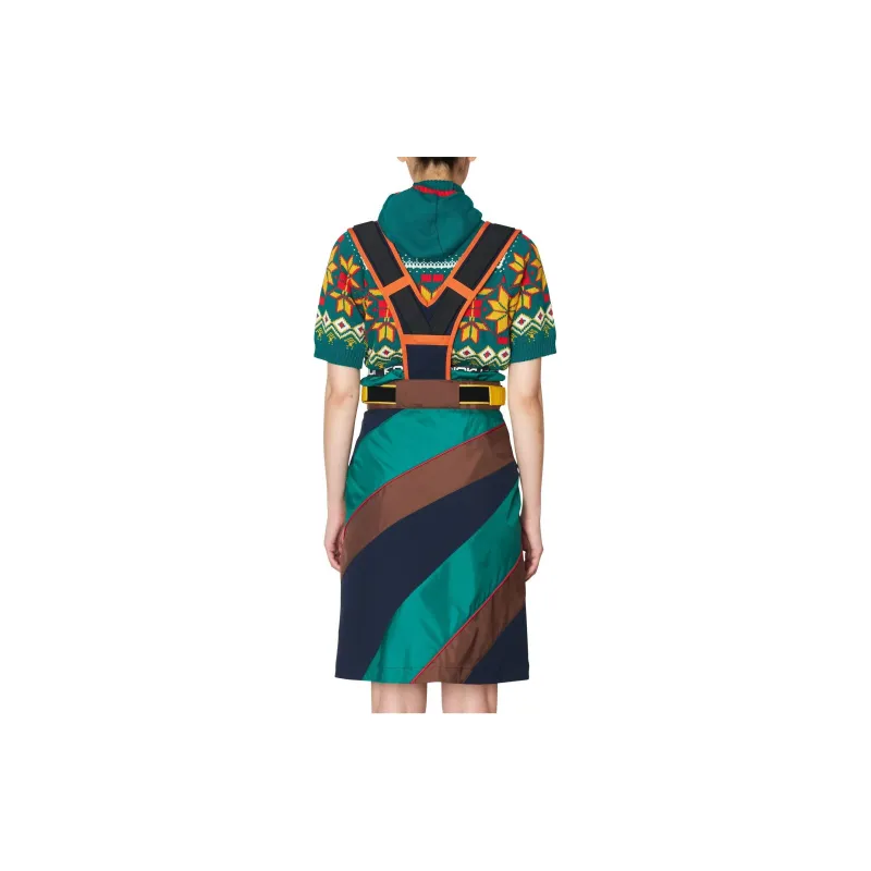 KOLOR Colour block Dungaree Dress-1