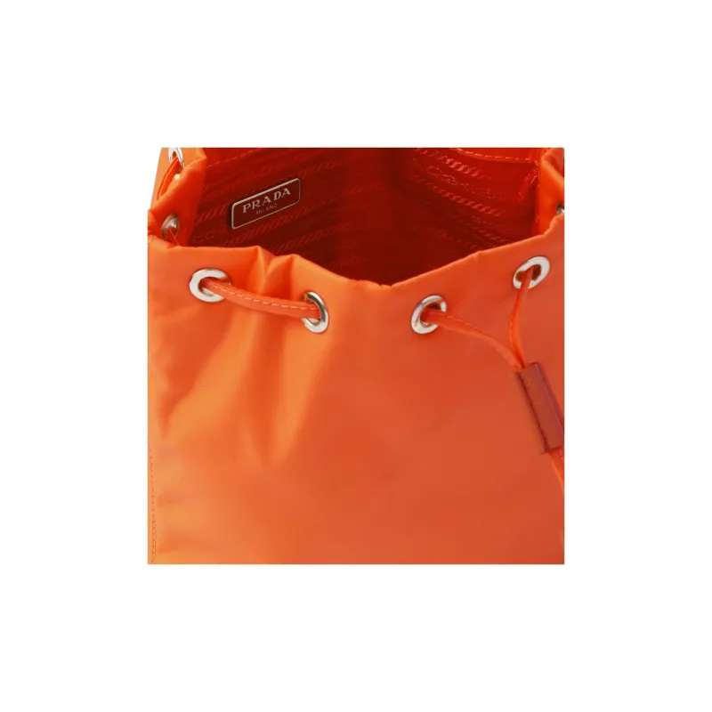 PRADA Fabric Portable Clutch Women's Orange-4