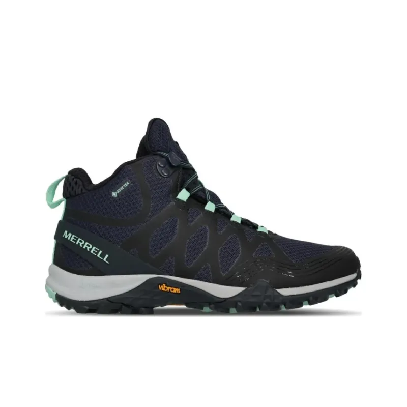MERRELL Siren 3 MID GORE-TEX Durable Breathable Mid-Top Outdoor Shoes Women's Black Blue-1