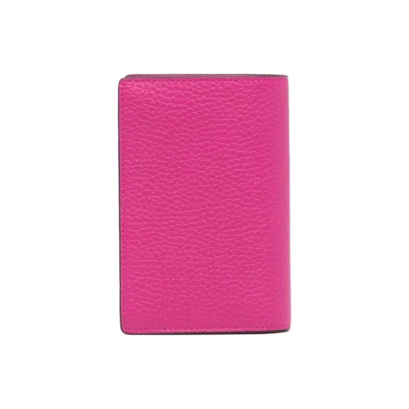 Mulberry Leather Passport Holder Women's Peach Pink-0
