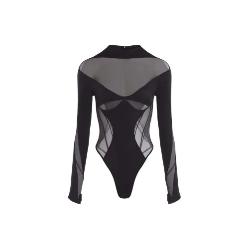 Mugler Mesh-detail Bodysuit