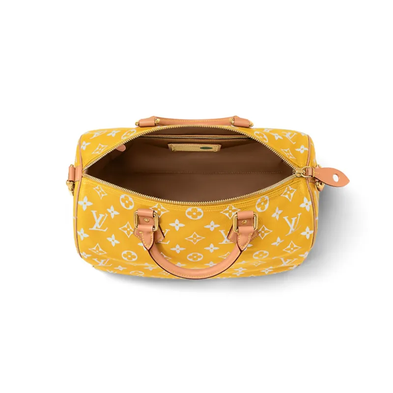 LOUIS VUITTON Speedy P9 Bandoulière 40 Monogram Leather Jaune Mat-3