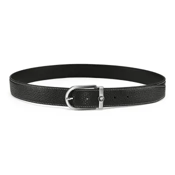 JAGUAR Fashion High Quality Wild Buffalo Leather Thimble Buckle Leather Belts Men's Width 3.4cm