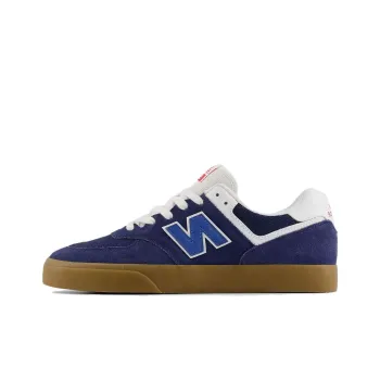 New Balance NB Numeric 574 Vulc Anti Slip Wear Resistant Low Top Skateboard Shoes Men's Blue