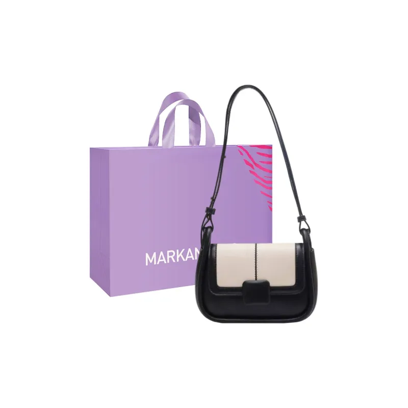 MARKANGARO PU Small Square Bag Portable Crossbody Bag Shoulder Bag Regular Women's Macaron Color Series-15
