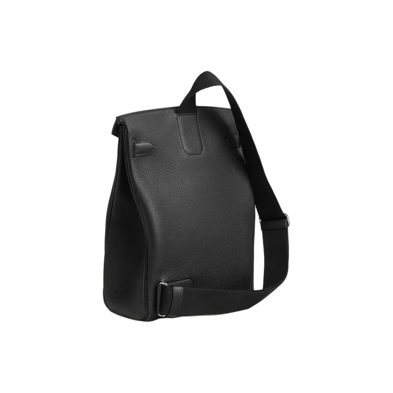 HERMES Hac A Dos Togo Calfskin Crossbody Bag Shoulder Bag Large Size Unisex 89 Noir Black-2