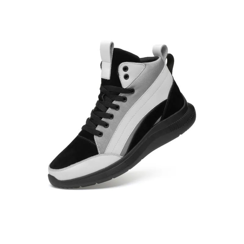 Mansion Bull Cushioning Height Increasing High Top Running Shoes Men's-29