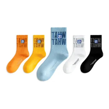 LUOLIAN Mid Calf Socks Unisex 5 Pack