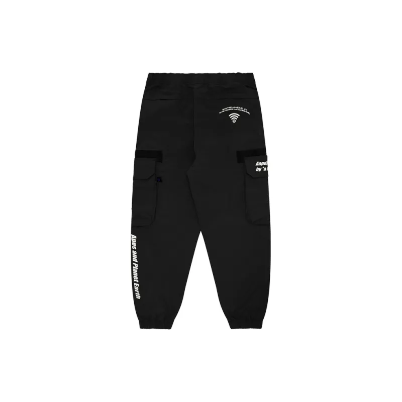 Aape Logo appliqué Tapered Cargo Trousers-3