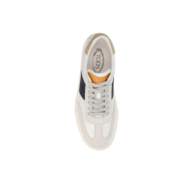 TOD'S Round Toe Lace Up Sneakers-4
