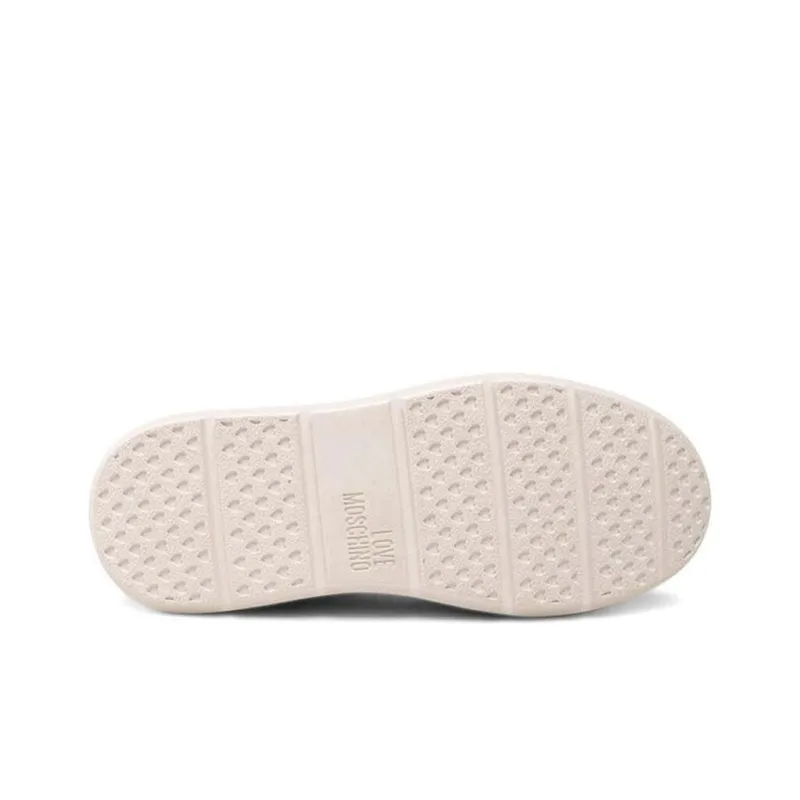 LOVE MOSCHINO Low Top Skateboard Shoes Women's Black White-3