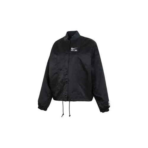 Nike Air Women's Oversized Woven Bomber Jacket Black