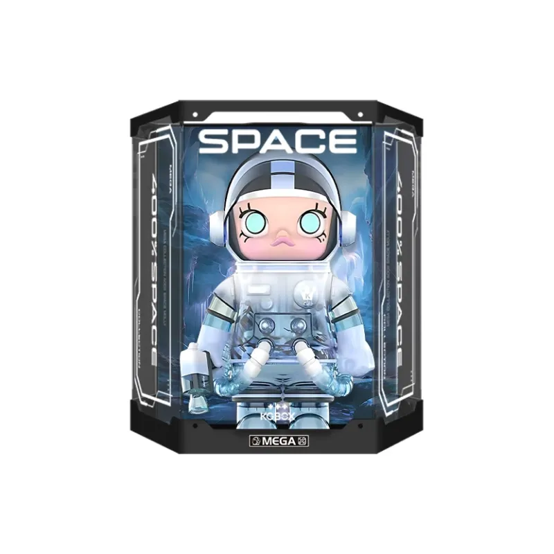 KGBOX Pop Mart Angry Bear Glacier MOLLY 400% 1000% Acrylic Figure Storage Display Case Model Accessories-18