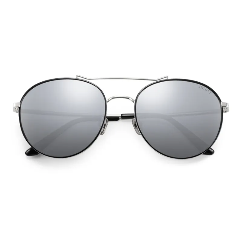  JIGOTT Plate And Metal Metal Oval Sunglasses Women's-7