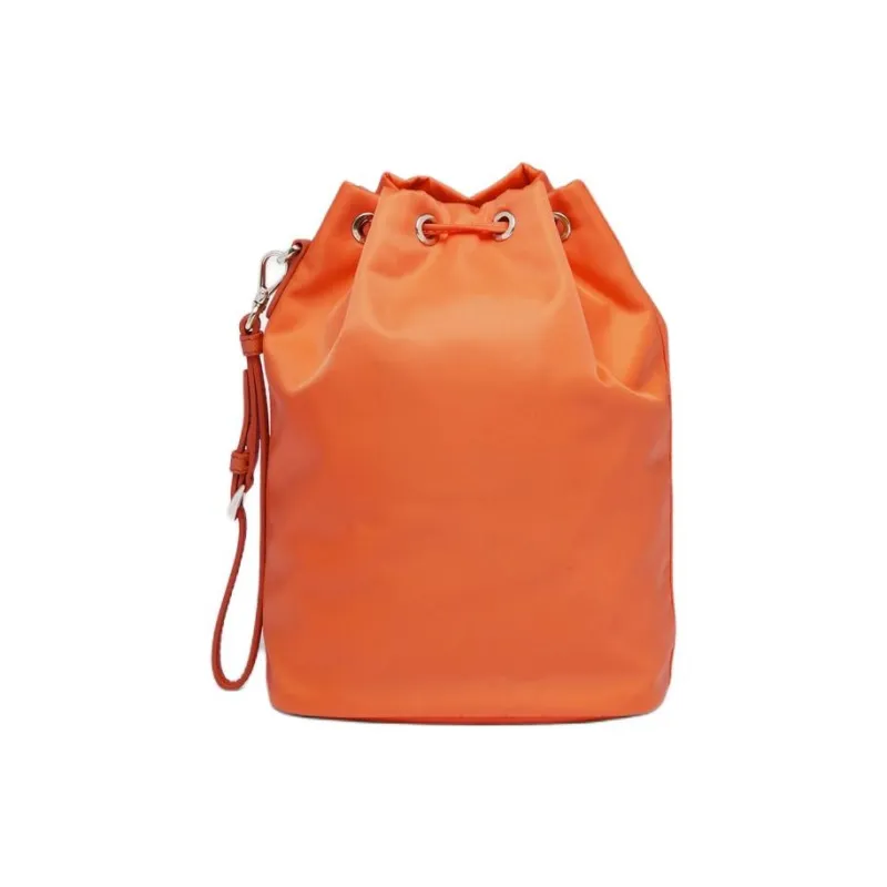 PRADA Fabric Portable Clutch Women's Orange-2