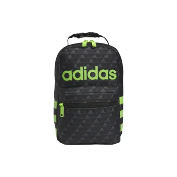 Adidas Recycled Polyester Lunch Bag Storage Bag Men's Black With Half-Gloss Green