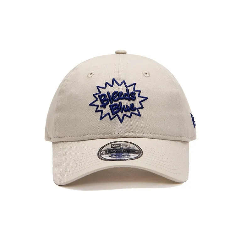 New Era Cotton Baseball Caps Unisex Ivory White-1