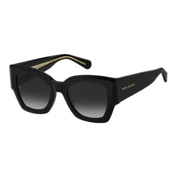 Tommy Hilfiger Acetate Metal Irregular Shape Sunglasses Women's Black