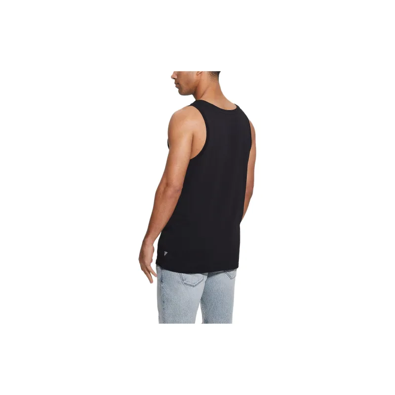 GUESS Eco Pride Logo Tank Tank Tops Men's Black-1