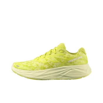 SALOMON AERO GLIDE 2 Cushioning Low Top Casual Running Shoes Men's Yellow Green