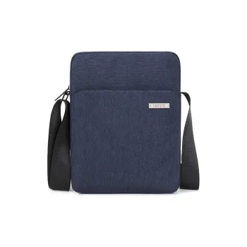 TINYAT Polyester Cell Phone Pouch Shoulder Bag Unisex Blue Gray