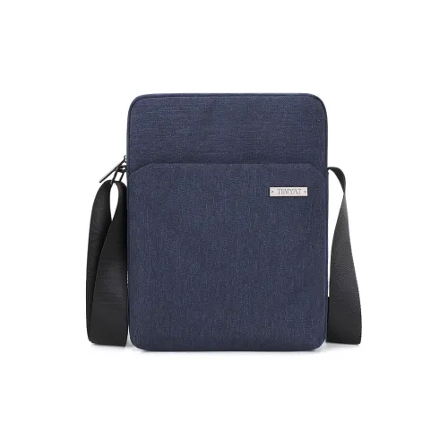 TINYAT Polyester Cell Phone Pouch Shoulder Bag Unisex Blue Gray