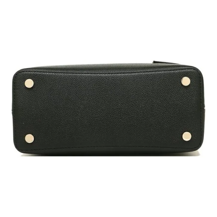 Kate Spade Litchi Grain Cow Leather Briefcase Portable Crossbody Bag Shoulder Bag Large Size Women's Black-4